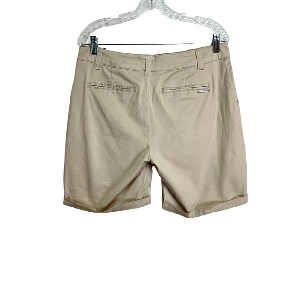 NWT New York & Company Tan Straight Hampton 7'' Twill Short Women's Size 17.25 - Picture 3 of 8